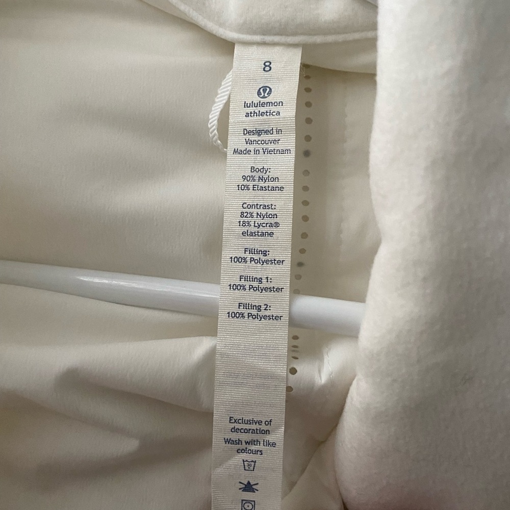 Lulu lemon white jacket